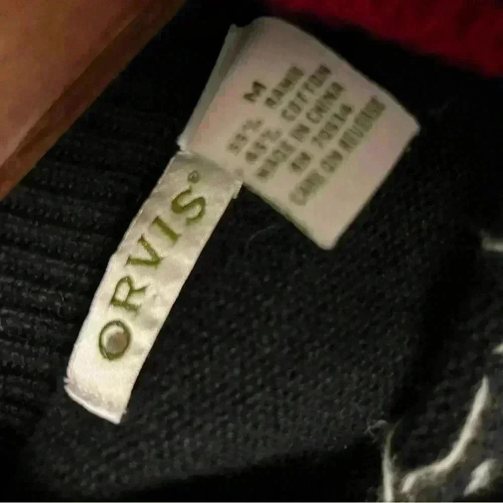 Orvis Men’s Vintage Christmas Sweater Blue M